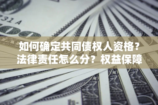 武汉如何确定共同债权人资格？法律责任怎么分？权益保障技巧揭秘！