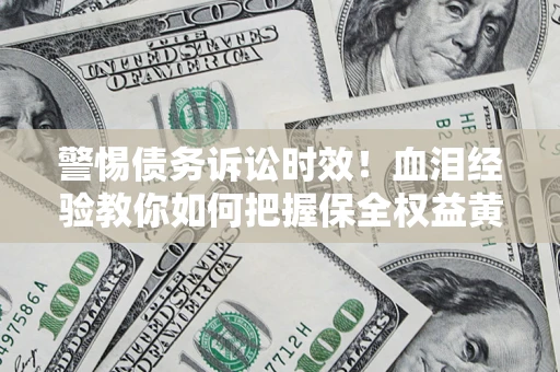 武汉警惕债务诉讼时效！血泪经验教你如何把握保全权益黄金期