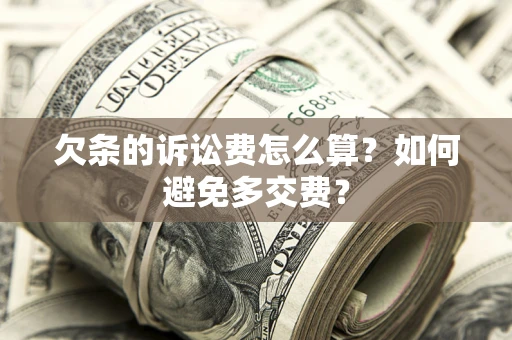 武汉欠条的诉讼费怎么算？如何避免多交费？