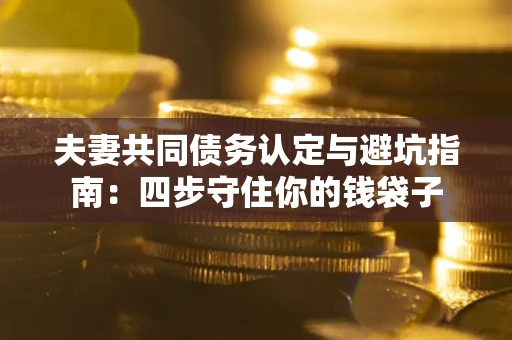 武汉夫妻共同债务认定与避坑指南：四步守住你的钱袋子