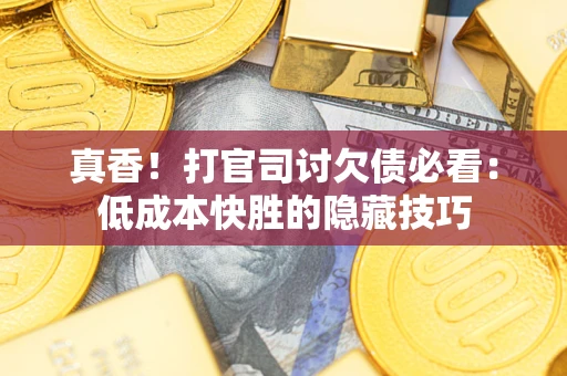 武汉真香！打官司讨欠债必看：低成本快胜的隐藏技巧