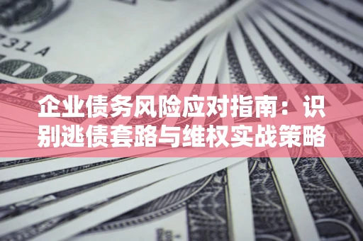 武汉企业债务风险应对指南：识别逃债套路与维权实战策略
